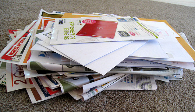 A pile of junkmail